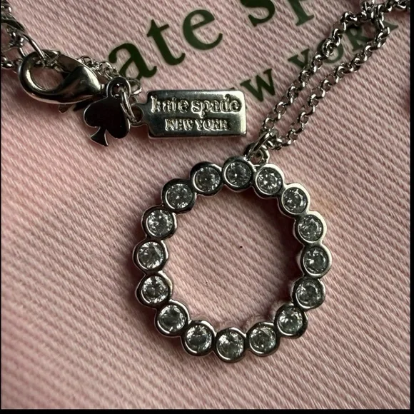 Kate Spade New York Full Circle Mini Pendant Necklace - Silver - Picture 8 of 9
